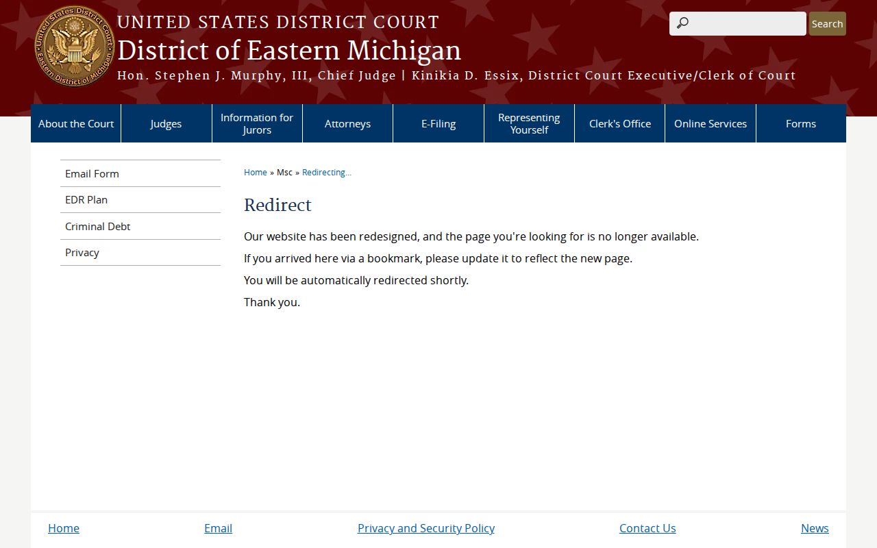 Flint court docket research source for Eastern District court records
