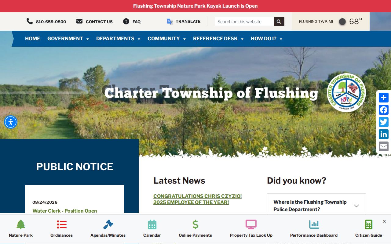 Flushing court docket legacy address warning from the township source